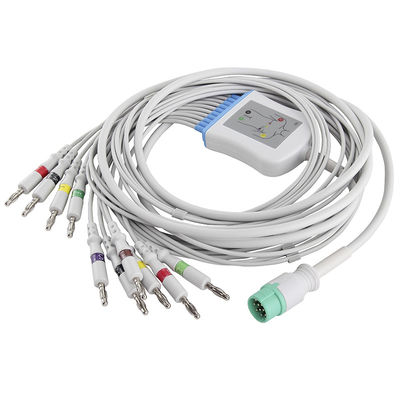 Kabel i przewody Fukuda EKG IEC 4.0 Złącze bananowe Kabel EKG z bezpośrednim podłączeniem