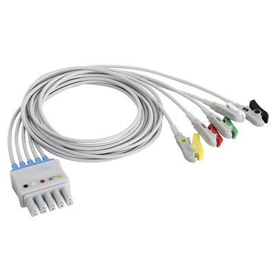 S-iemens Drager EKG Leadwires 5956359 MP03414 Set 5 Lead Grabber Clip To Dual 5 Pin Connector
