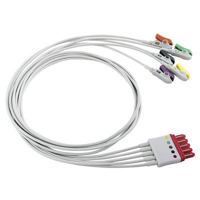 P-hilips M1978A M1976A 989803125881 EKG Przewody ołowiane 5 Przewody ołowiane Kable Przewody ołowiane IEC Clip MP 40 IntelliVue M1167A MRx