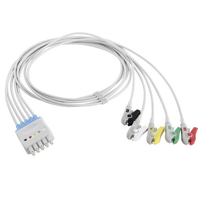 GE Healthcare Marquette Przewody EKG 412681-001 GE Dash 2500 Solar 8000 5 odprowadzeń Zacisk IEC