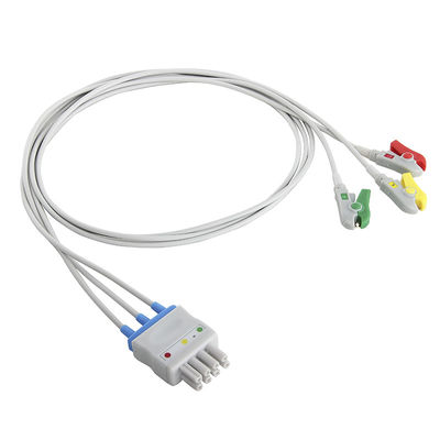 Kabel EKG Nihon Kohden BR-906P BR-903PA K911A Zestaw 3 klipsów do chwytania ołowiu do podwójnego złącza 4-stykowego