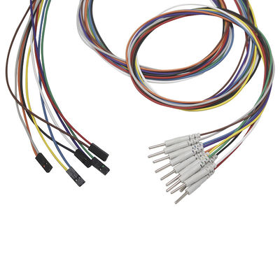 Elektrody DuPont EEG 2-pinowa wtyczka do 2,00 mm Pin Leadwires Pozłacana elektroda przewodowa EEG EMG