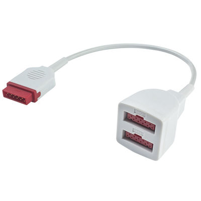 Kabel adaptera GE Marquette IBP 2005772-001 2103966-001 11-stykowy przedłużacz podwójnego przetwornika