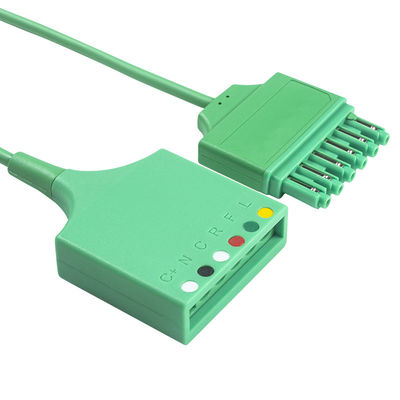 Kabel adaptera pnia EKG Sie-me-ns Draeger MS16256 6-odprowadzeniowego Kabel przedłużający pnia EKG Drager Złącze jednopinowe