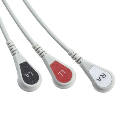 Kable i przewody EKG Kontron 125 128 VSM510 3 przewody AHA Snap 7-stykowe złącze Kabel EKG