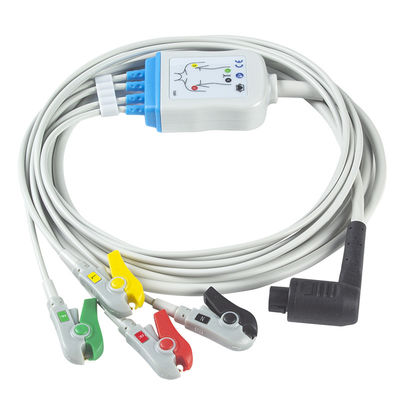 Corpuls 3 Kabel EKG i przewody odprowadzeń 4 odnogi IEC Klip 11-pinowe złącze Kabel EKG
