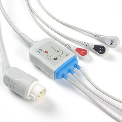 Kable i przewody EKG P-hilips 8Pin 3Lead M1735A Snap Kabel EKG
