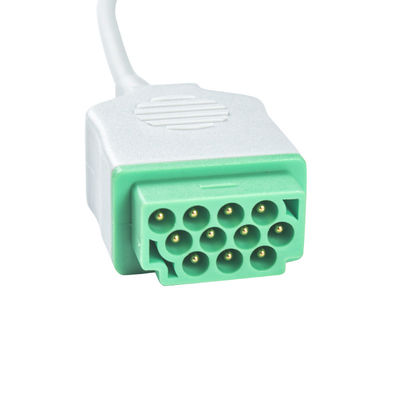 GE Marquette CBM-05NA-10AS-0001 Kable i przewody EKG 5 odprowadzeń IEC snap 11pin Złącze Kabel EKG