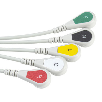 GE Marquette CBM-05NA-10AS-0001 Kable i przewody EKG 5 odprowadzeń IEC snap 11pin Złącze Kabel EKG