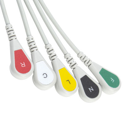 Mindray Datascope 040-000963-00 EA6252B Kable i przewody EKG Złącze 12-stykowe Kabel EKG 5 odprowadzeń IEC snap