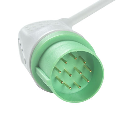 Nihon Kohden TEC-7631C Kable i przewody EKG Złącze 11-stykowe Kabel EKG 5 odprowadzeń IEC Snap