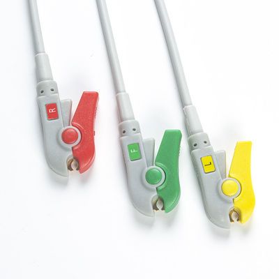 Bionet Nowe kable i przewody EKG BM3 BM5 12-stykowe złącze Kabel EKG 3-odprowadzeniowy klips IEC Grabber