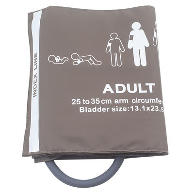 Mankiet NIBP wielokrotnego użytku dla dorosłych z pojedynczą rurką TPU 25-35 CM mankiet do pomiaru ciśnienia krwi TPU