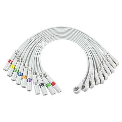 Części EKG Banan do zatrzasku Adapter EKG Adaptery pigtailowe 9281-002-50 Złącze elektrody EKG 4 mm