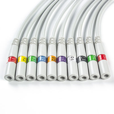 Części EKG Banan do zatrzasku Adapter EKG Adaptery pigtailowe 9281-002-50 Złącze elektrody EKG 4 mm