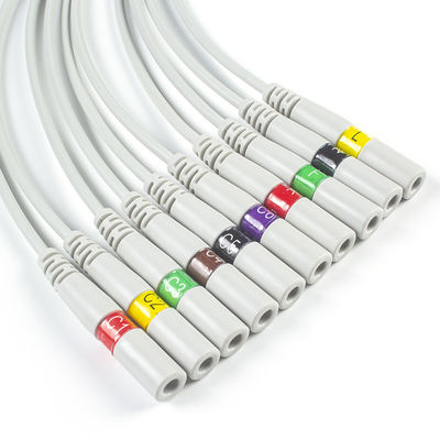 Części EKG 3.00MM Złącze elektrody IEC EKG Złącze EKG Igła bananowa do zatrzasku Pigtail