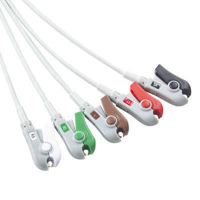 Hellige Kompatybilny kabel EKG z bezpośrednim podłączeniem i przewody 5Lead AHA Grabber