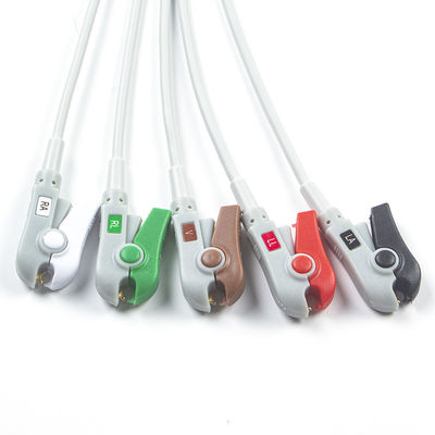 Hellige Kompatybilny kabel EKG z bezpośrednim podłączeniem i przewody 5Lead AHA Grabber