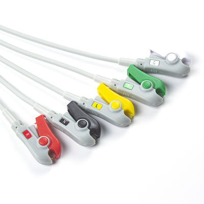 Kontron Arrow Kompatybilny kabel EKG z bezpośrednim połączeniem i przewody prowadzenia do 5Lead IEC Grabber