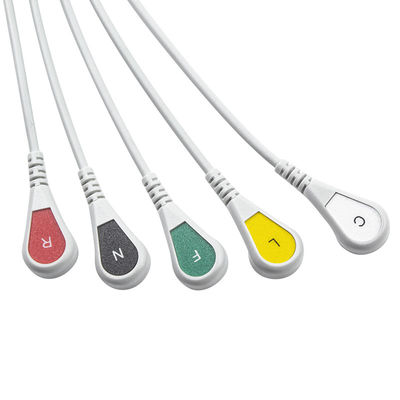 Kompatybilny Siemens Drager 5 Lead Iec Snap Ecg Lead Cable / Ecg Lead Wire Set
