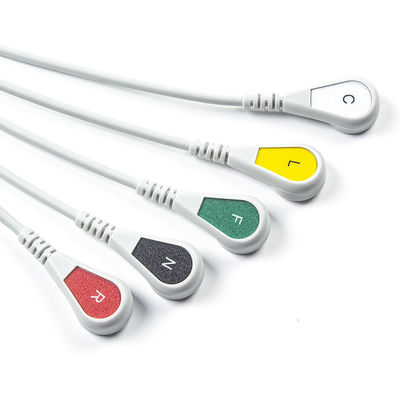 Kompatybilny S-iemens Drager 5 Lead Iec Snap Ecg Lead Cable / Ecg Lead Wire Set