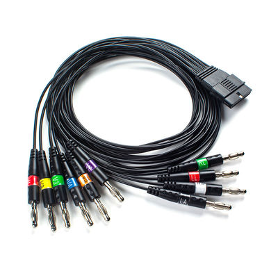 10 Drut EKG Pacjent Kabel Bananowy Wtyczka AHA Dla FT-1 Kod 2.400331 Dla S-chiller