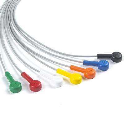 Leadwire Set 7 Leadwire ECG GE SEER 1000 3Channel IEC Snap Kompatybilny z GE SEER 1000