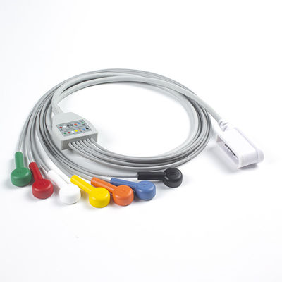 Leadwire Set 7 Leadwire ECG GE SEER 1000 3Channel IEC Snap Kompatybilny z GE SEER 1000