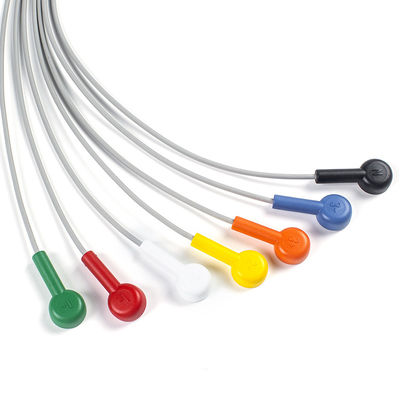 Leadwire Set 7 Leadwire ECG GE SEER 1000 3Channel IEC Snap Kompatybilny z GE SEER 1000