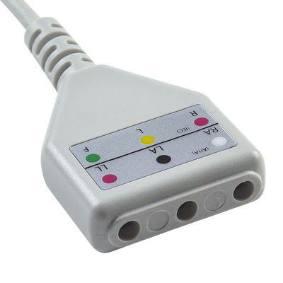 AAMI 6Pin EKG kablu Edan Din styl 3lead Kabel 1.30M