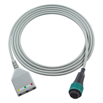 Saad 8Pin EKG Kabel trunkowy Saad Euro Style 3lead Kabel 1.30M
