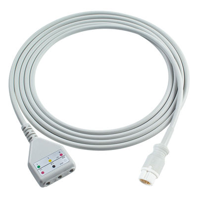 PH 12Pin EKG Kabel trunkowy Phil-ips Din Style 3lead Kabel 1,30M