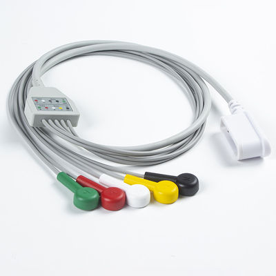 Kompatybilny zestaw GE SEER 1000 Leadwire 2104816-001 GE Seer 5 Lead IEC Snap 2067634-019