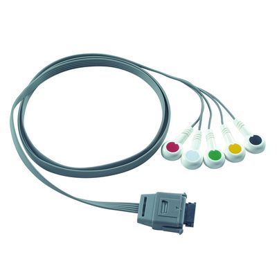 TPU Edan 5Lead EKG Holter Cable IEC Snap Shelf Life 24 miesiące dla przyrządów biomedycznych