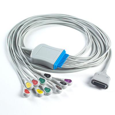 EDAN Dx12 10Lead ECG Holter Cable Snap 2.2M Kabel trunkowy i przewody ołowiowe Długość 0.8/1.2M
