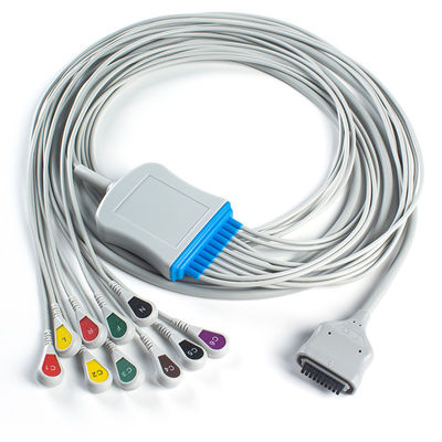 EDAN Dx12 10Lead ECG Holter Cable Snap 2.2M Kabel trunkowy i przewody ołowiowe Długość 0.8/1.2M