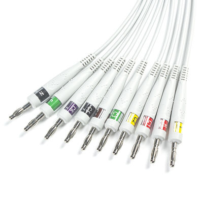 Kompatybilny kabel diagnostyczny EKG GE 10Lead IEC Banana dla GE AM4, AM5, CASE 12,CASE 15,CASE 16,CENTRA MAC12