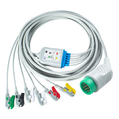 Kompatybilny Medtronic Lifepak 20e 6Lead Kabel EKG IEC Grabber For For Lifepak 12 20e 15 120