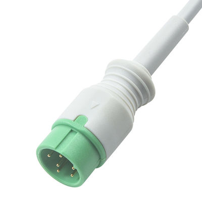 Szary Kompatybilny IVY 5Lead Kabel EKG AHA Snap 1m 3,0 średnicy