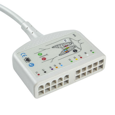 TPU Dynascope DS-5100E 12Pin EKG Pacjent Kabel 10Lead dla dorosłych / pediatrycznej kompatybilności