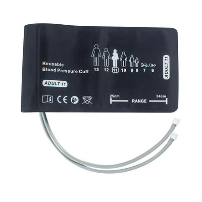 Welch Allyn Dorośli Podwójny Dwu-rurka NIBP Mankiet 25 - 34cm 508243 REUSE-11-2MQ Twist-Lock Connector FlexiPort Monitor ciśnienia