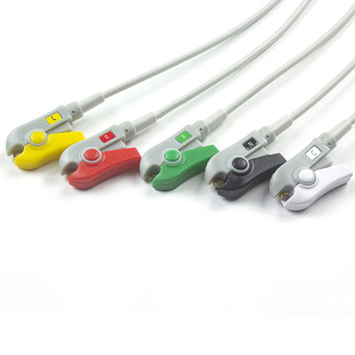 Siemens Pacient Cable ECG 5 Lead Siemens IEC Grabber EKG Lead dla dorosłych lub dzieci w kolorze szarym