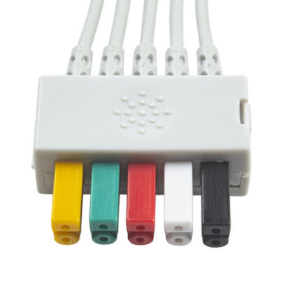 S-iemens Pacient Cable ECG 5 Lead S-iemens IEC Grabber EKG Lead dla dorosłych lub dzieci w kolorze szarym
