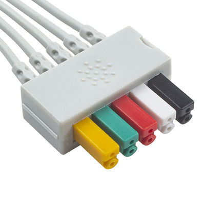 Siemens Pacient Cable ECG 5 Lead Siemens IEC Grabber EKG Lead dla dorosłych lub dzieci w kolorze szarym