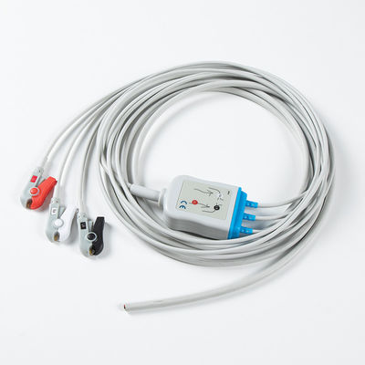 Półfabrykowane przewody EKG 3Lead AHA Grabber Leadwires bez złącza