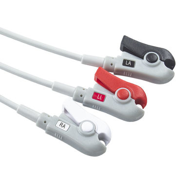 Półfabrykowane przewody EKG 3Lead AHA Grabber Leadwires bez złącza