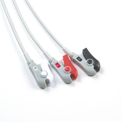 Półfabrykowane przewody EKG 3Lead AHA Grabber Leadwires bez złącza