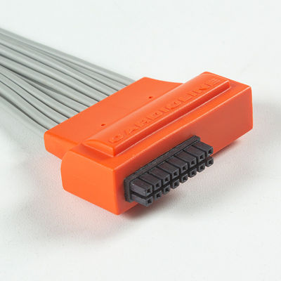 Kompatybilny kardiolityny dotykowy EKG 10Lead Kabel EKG IEC Snap z szary i pomarańczowy TPU