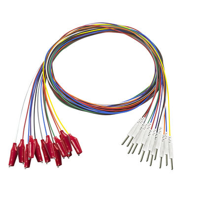 Wtyczka Din 2.0 Chwytak z miękką powłoką zewnętrzną Elektroencefalograf EEG Elektrody Pozłacane przewody EEG EMG Elektroda