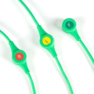 Wielokrotnie używane przewody EKG Drager Sie-mens Monolead 3Lead IEC Snap MS14555